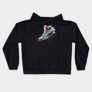 Graffiti Sneaker Splash Kids Hoodie